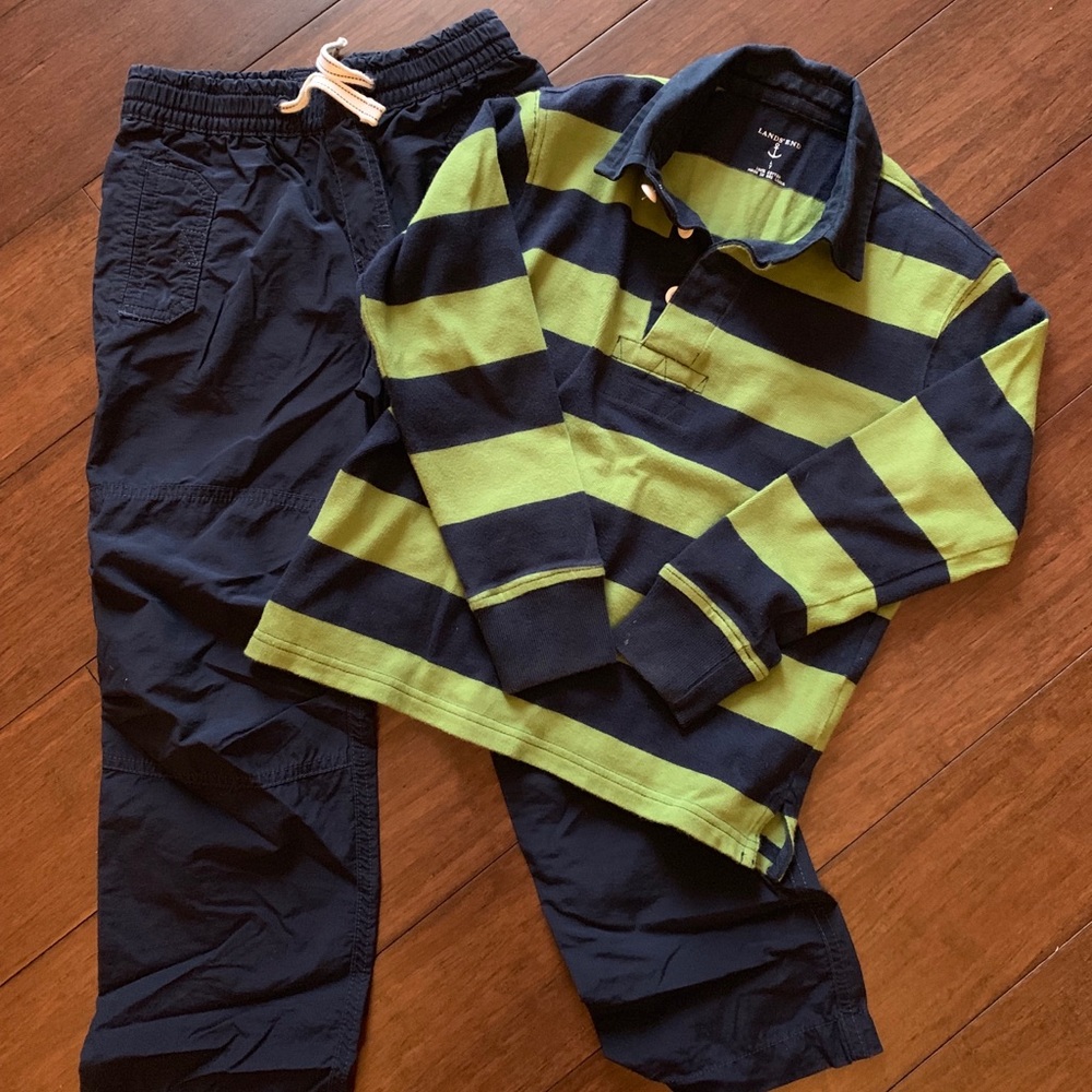Lands’ End rugby and pants